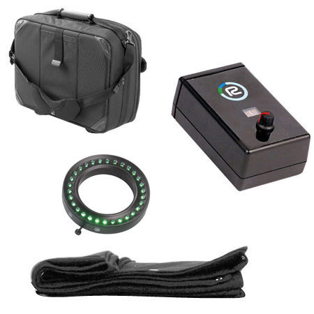 Reflecmedia Small Studio Bundle, with Green Small LiteRing Kit, 12' x 10' Fabric & Bag, Lens Adapter Ring Required.