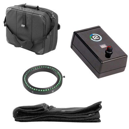 Reflecmedia Studio Bundle, with Green Medium LiteRing Kit, 16' x 12' Fabric & Bag, Lens Adapter Ring Required.