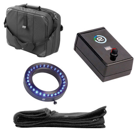 Reflecmedia Studio Bundle, with Blue Small LiteRing Kit, 16' x 12' Fabric & Bag, Lens Adapter Ring Required.