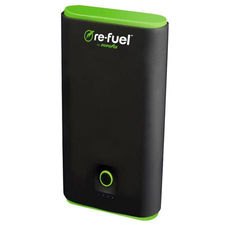 Re-Fuel The Techie 7800mAh Dual USB Rechargeable Power Bank, Black