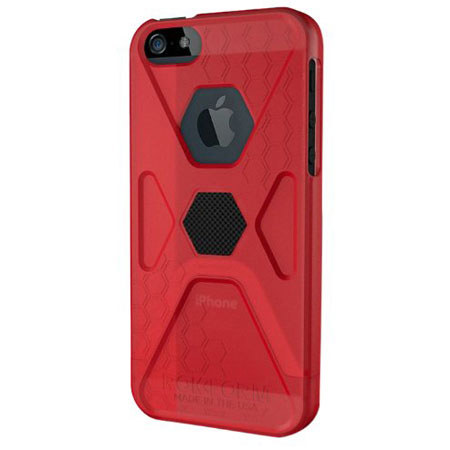 Rokform SlimRok Case for iPhone 5/5s, Trans Red/Pitch Black