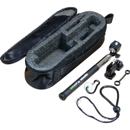 Re-Fuel 38" Quikpod Explorer Selfie Stick for GoPro and Digital Cameras, Black