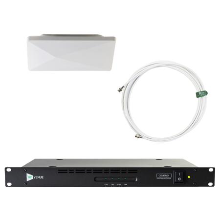 RF Venue COMBINE4 4-Channel Antenna Signal Combiner w/CP Architectural Antenna