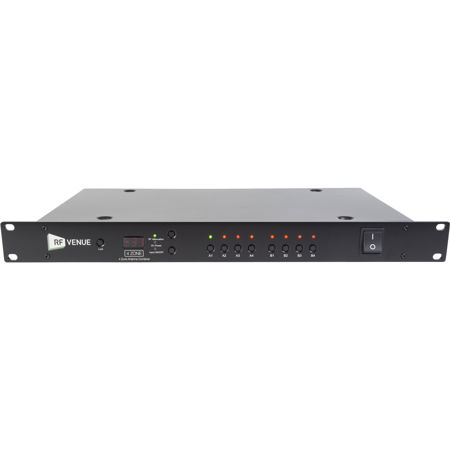 RF Venue 4 Zone Antenna Combiner for Wireless Microphones, 470 - 960MHz Frequency