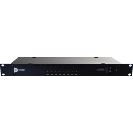 RF Venue COMBINE8 8-Channel Antenna Signal Combiner for IEM Transmitters