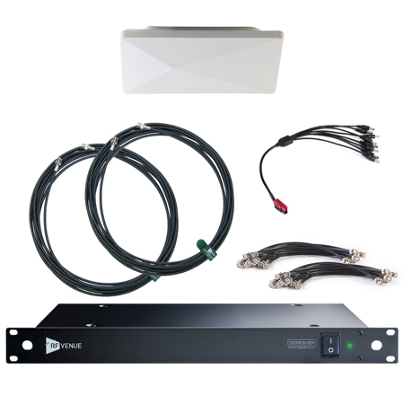 RF Venue DISTRO9 HDR 9-Ch Antenna Distribution w/Diversity Architectural Antenna