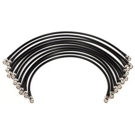 RF Venue 1' Premium RG8X BNC Interconnect Cables, 10-Pack
