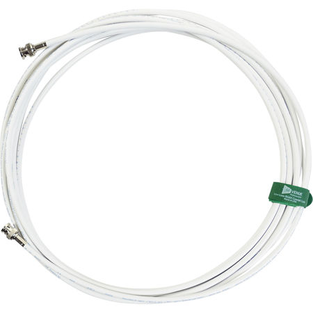 RF Venue 25' RG8X Low Loss Coaxial Antenna Cable, White Jacket