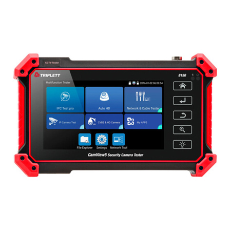 Triplett CamView5 IP Pro 5" Full Touch Screen Surveillance Camera Test Monitor