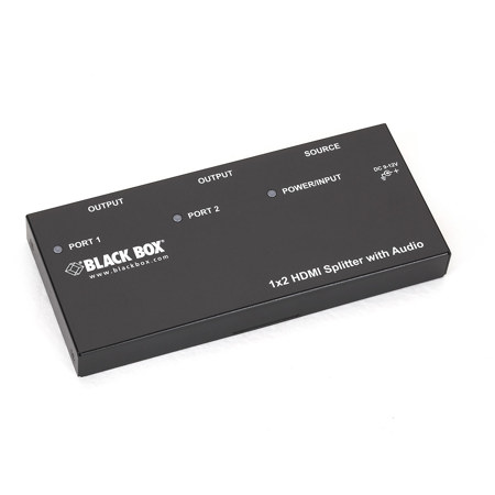 Black Box 1x2 HDMI Splitter with Audio