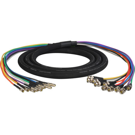 Laird Gepco VS10230 5' 10-Ch 3G/HD-SDI DIN 1/2.3 to BNC Male Video Adapter Cable