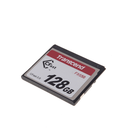 Transcend CFX650 128GB CFast 2.0 Flash Memory Card, 510 MB/s Read Speed, 370 MB/s Write Speed