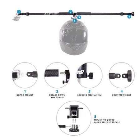 Rhino 360 Swivel Mount Ultimate Bundle for GoPro Adorama