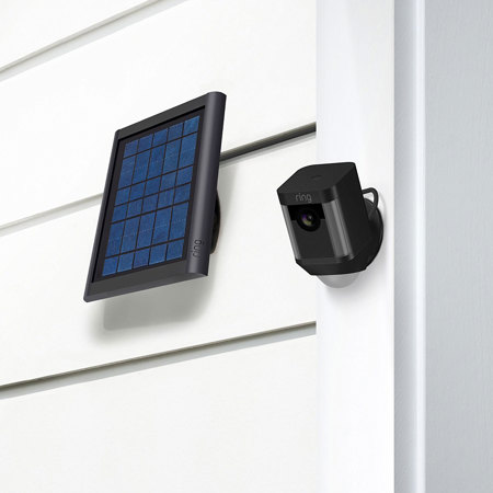 Ring Non-Stop Solar Panel for Battery-Powered Spotlight Camera, Black