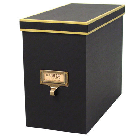 Cargo Atheneum Collection File Box, Black