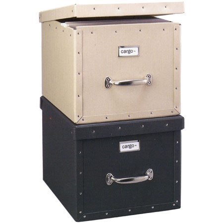 Resource International 7061012 Dual File Box, Black