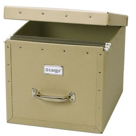 Resource International 7060912 Dual File Box, Khaki