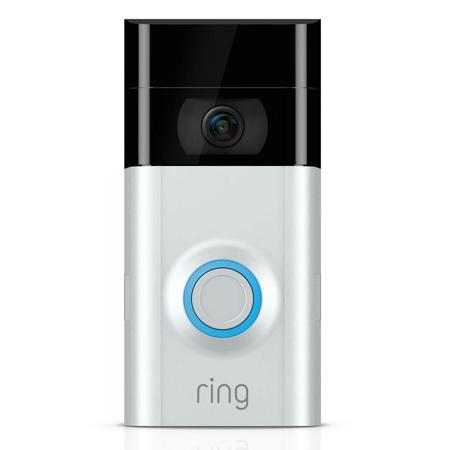 Ring Video Doorbell 2, Satin Nickel/Venetian