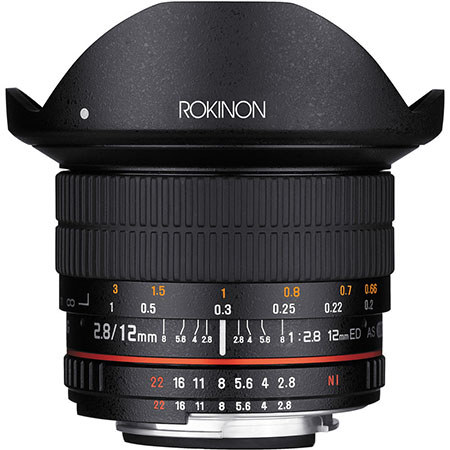 Rokinon 12mm F2.8 Full Frame Fisheye, Manual Focus Lens for Canon EF