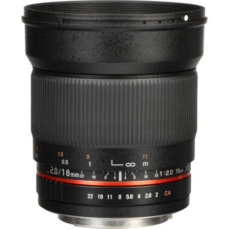 Rokinon 16mm f/2.0 ED AS UMC CS Lens for Canon EF-S