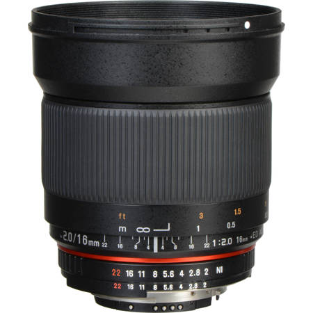 Rokinon 16mm f/2.0 ED AS CS Lens for Nikon F