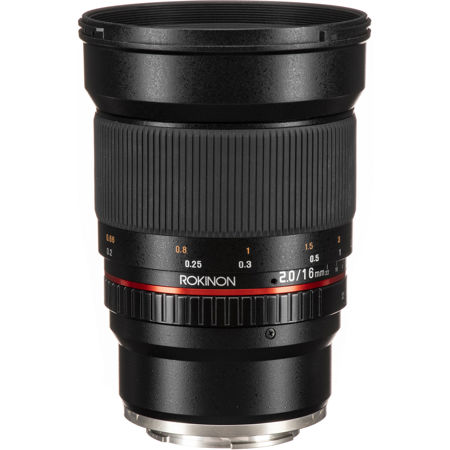 Rokinon 16mm F/2.0 ED AS UMC CS Lens for Sony E (NEX) Mount Cameras