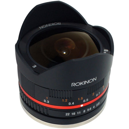 Rokinon 8mm f/2.8 Ultra Wide Angle Fisheye Lens for Fuji X Mount