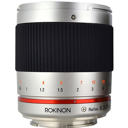Rokinon Reflex 300mm f/6.3 ED UMC CS Lens for Fujifilm X Mount, Silver