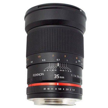 Rokinon 35mm f/1.4 Manual Focus Lens for Samsung NX Camera - Bundle