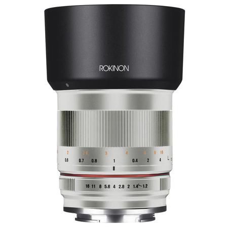 Rokinon 50mm f/1.2 Manual Focus Lens for Micro Four Thirds Mirrorless Cameras - Silver