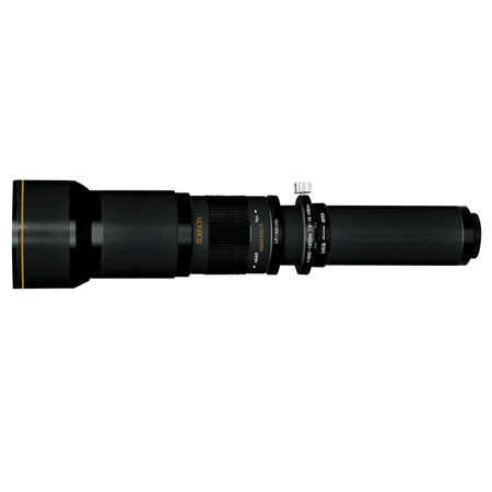 Rokinon 650-1300mm f/8.0-16.0 Zoom, Manual Focus, T Mount Lens, Black