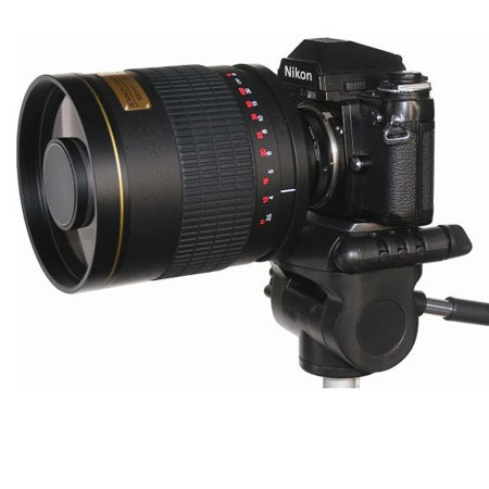 Rokinon 800mm f/8.0 Mirror T-Mount Lens, Black