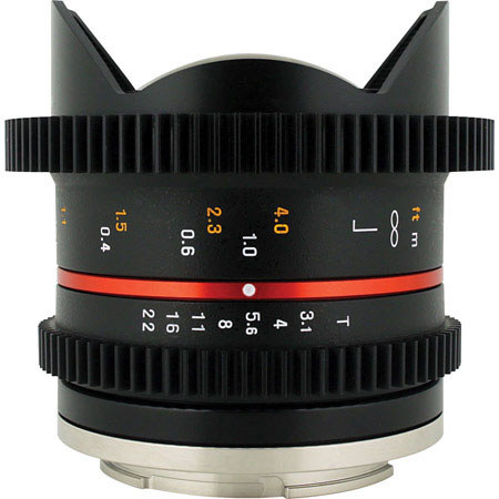 Rokinon 8mm T/3.1 Fisheye II Cine Lens for Sony E (NEX) Mount Cameras