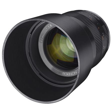 Rokinon 85mm f/1.8 Manual Focus Lens for Micro Four Thirds Cameras - Black