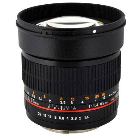 Rokinon 85mm f/1.4 Aspherical Lens for Pentax DSLR Cameras w/Accessory Bundle