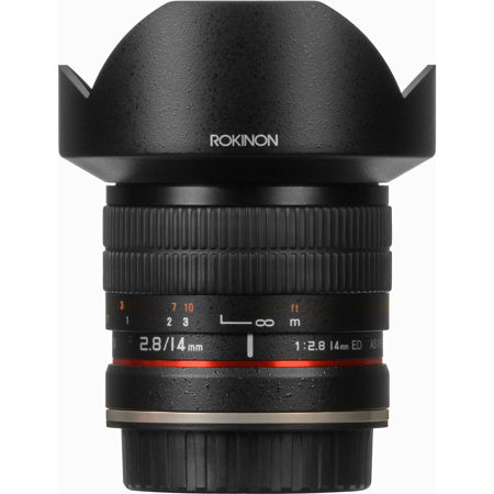 Rokinon 14mm f/2.8 IF ED Lens with AE Chip for Canon EF AE14M-C