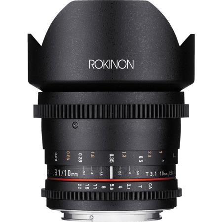 Rokinon 10mm T3.1 Cine Wide Angle Lens for Canon EF Mount