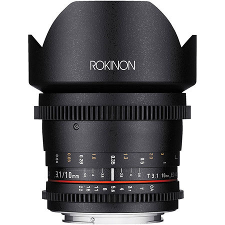 Rokinon 10mm T3.1 Cine Wide Angle Lens for Micro Four Thirds Mount