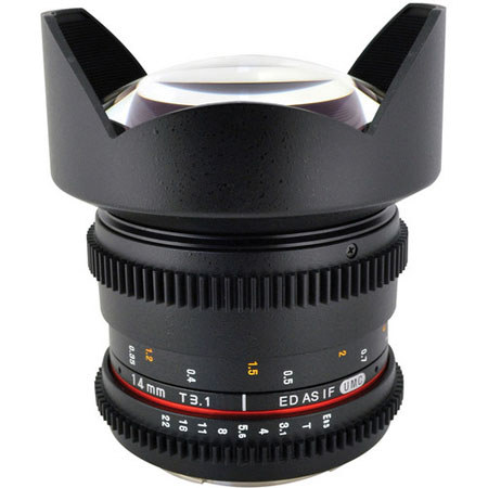 Rokinon 14mm T3.1 ED AS IF UMC Cine Lens for Nikon F