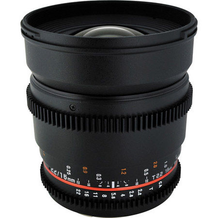 Rokinon 16mm T2.2 Wide Angle Cine Lens for Canon EF