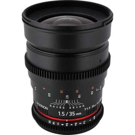 Rokinon 35mm T1.5 Cine Lens for Micro 4/3 Mount