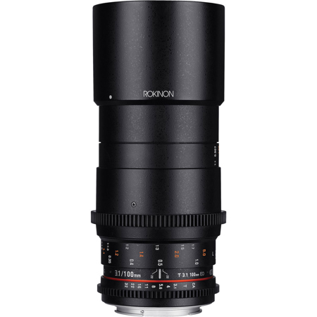 Rokinon 100mm T3.1 Telephoto Macro Cine DS Lens for Nikon F Mount Cameras
