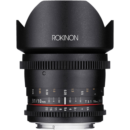Rokinon 10mm T3.1 Cine DS Wide Angle Lens for Micro Four Thirds Mount Cameras