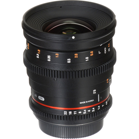 Rokinon 20mm T1.9 Cine DS Weitwinkelobjektiv Für Nikon – Vollformat, Mit UMC, AS & ED Linsen