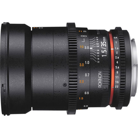 Rokinon 35mm T1.5 Cine DS Lens for Canon EF DS35M-C