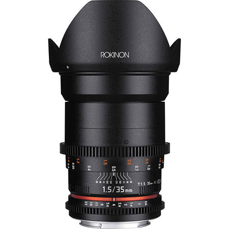 Rokinon 35mm T1.5 Cine VDSLR Wide-Angle Lens for Sony Alpha Mount