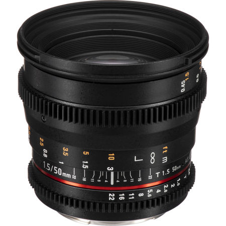 Rokinon 50mm Cine DS Lens for Canon EF DS50M-C Adorama