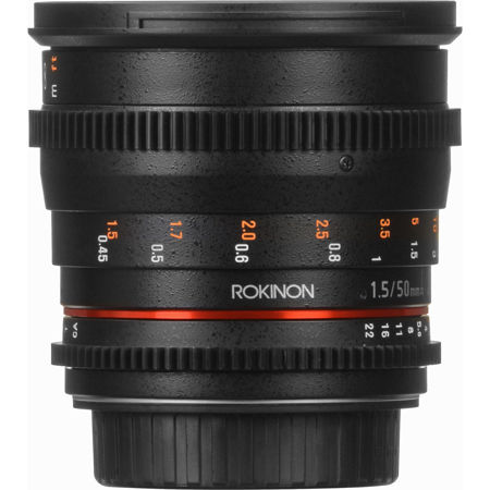 Rokinon 50mm T1.5 Cine DS Lens for Canon EF DS50M-C