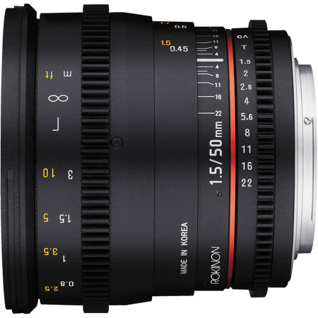 Rokinon 50mm T1.5 Cine DS Lens for Micro Four Thirds DS50M-MFT