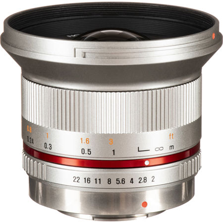 Rokinon 12mm f/2.0 CS Lens for Micro Four Thirds, Silver